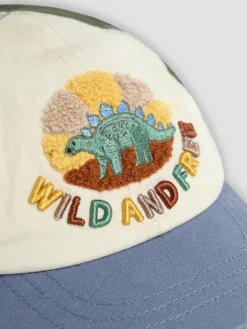 Clearance Jojo Maman Bébé Neutral Dinosaur Appliqué Cap