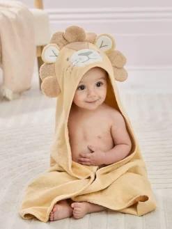 Sale Jojo Maman Bébé Neutral Lion Character Hooded Towel