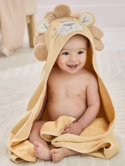 Sale Jojo Maman Bébé Neutral Lion Character Hooded Towel