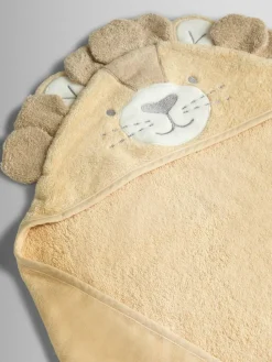 Sale Jojo Maman Bébé Neutral Lion Character Hooded Towel