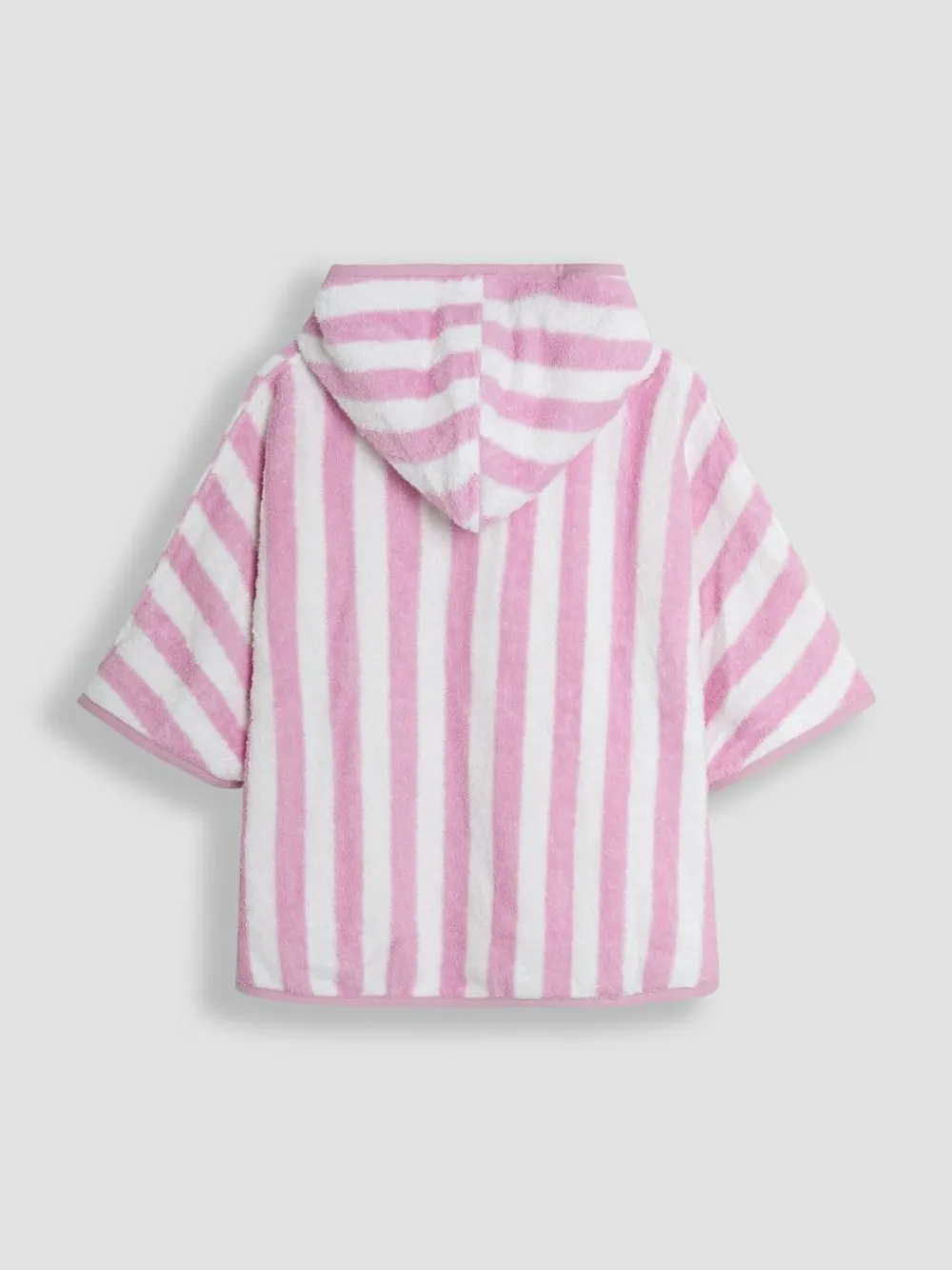 Clearance Jojo Maman Bébé Appliqué Towelling Poncho Pale Pink