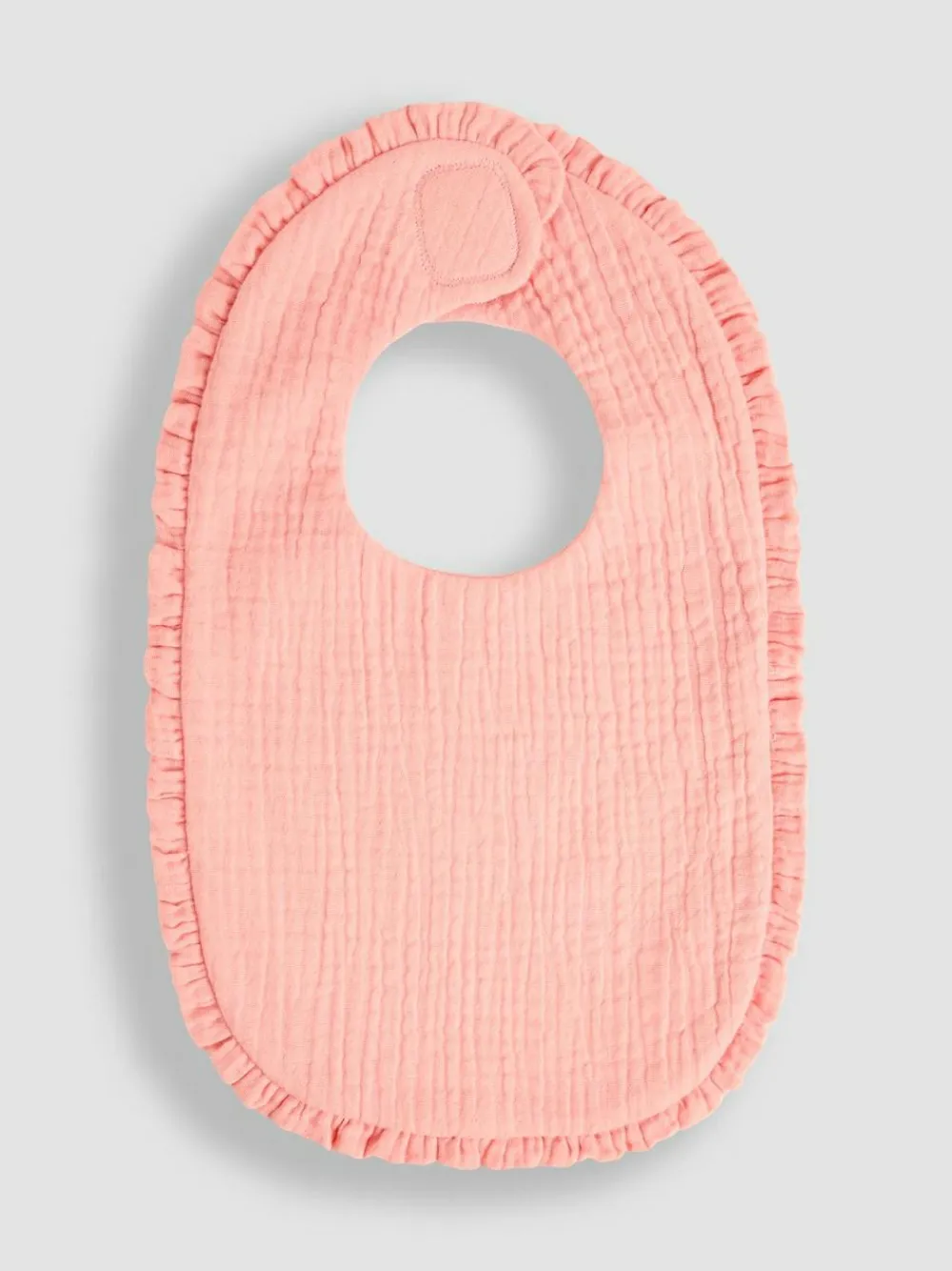 Outlet Jojo Maman Bébé Pink Baby Muslin Frill Bib