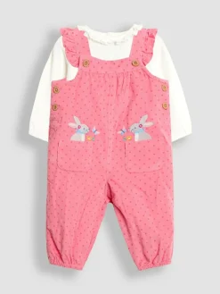 Jojo Maman Bébé Appliqué Cord Dungarees & Top Set^ Jumpsuits & Playsuits