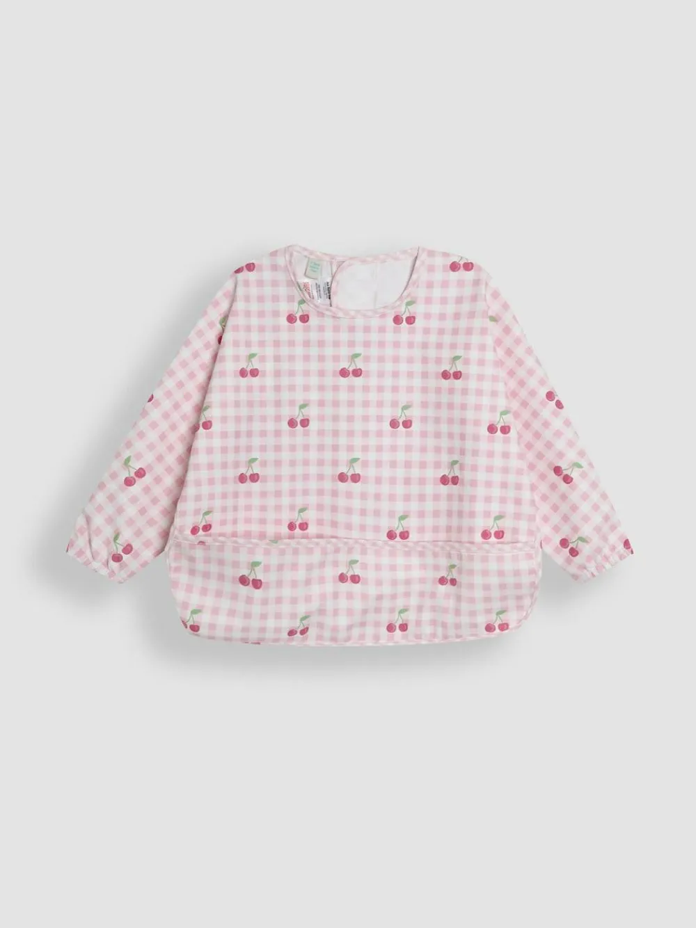 Jojo Maman Bébé Pink Cherries Sleeved Bib^ Bibs