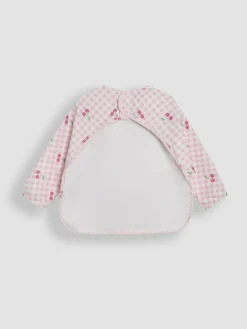 Jojo Maman Bébé Pink Cherries Sleeved Bib^ Bibs
