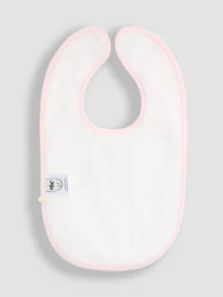 Jojo Maman Bébé Pink Ditsy Floral Flopsy 3-Pack Bibs