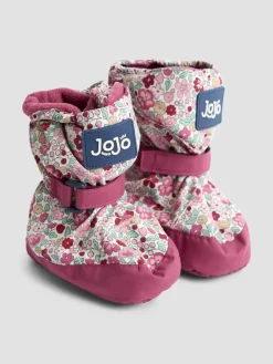 Hot Jojo Maman Bébé Fleece Lined Booties Pink Ditsy
