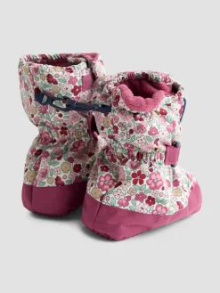 Hot Jojo Maman Bébé Fleece Lined Booties Pink Ditsy