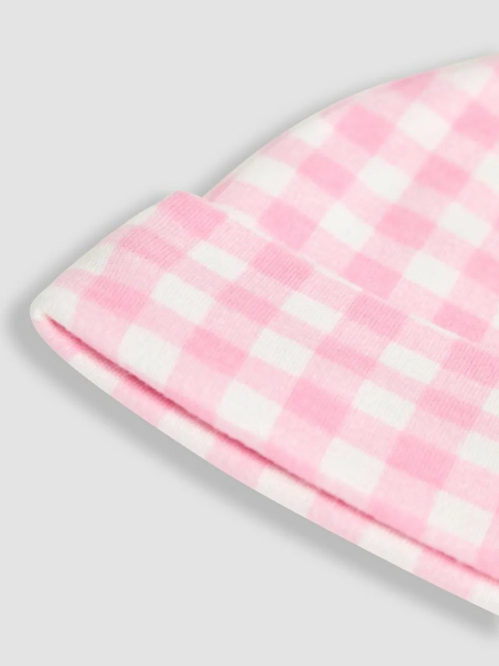 Sale Jojo Maman Bébé Pink Gingham Baby Hat