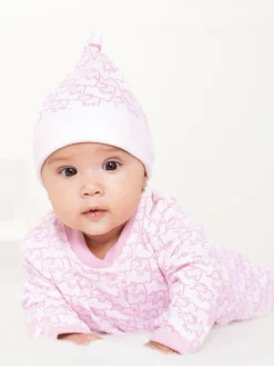 Hot Jojo Maman Bébé Pink Little Elephant Cotton Baby Hat Baby Pink