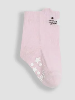 Jojo Maman Bébé Pink 3-Pack Bear Socks^ Socks & Tights|Socks & Tights