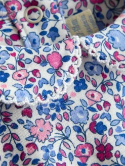 Jojo Maman Bébé Pink 2-Pack Ditsy Floral Peter Pan Bodies^ Bodysuits & Vests|Vests