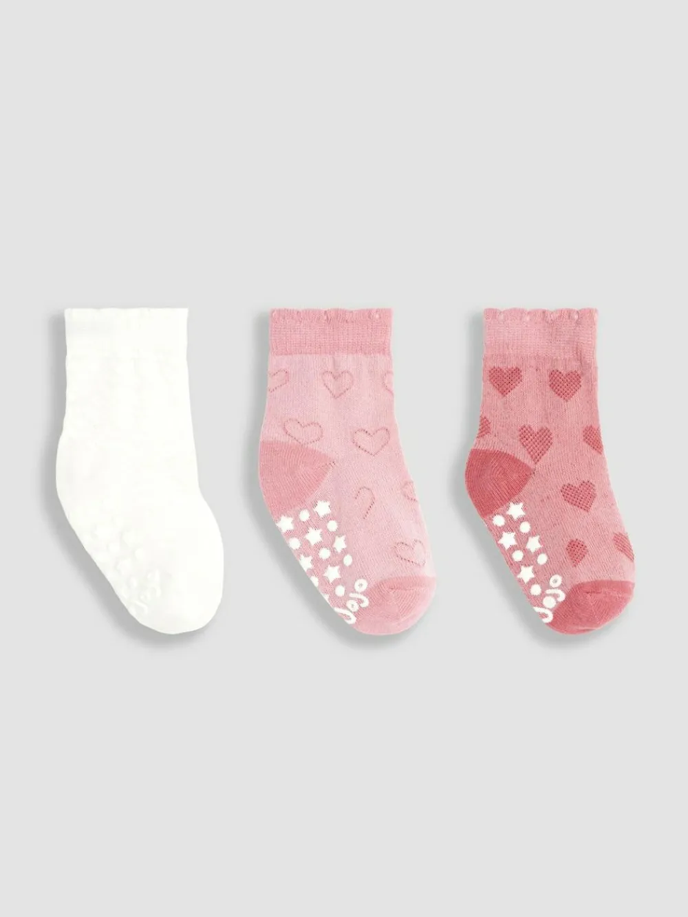 Jojo Maman Bébé 3-Pack Heart Socks^ Tights|Socks & Tights