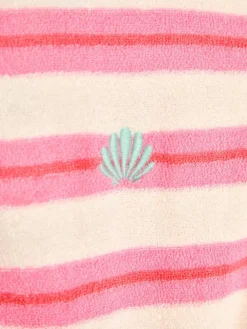 Jojo Maman Bébé Pink Stripe Towelling Sunsuit & Scrunchie^ Jumpsuits & Playsuits