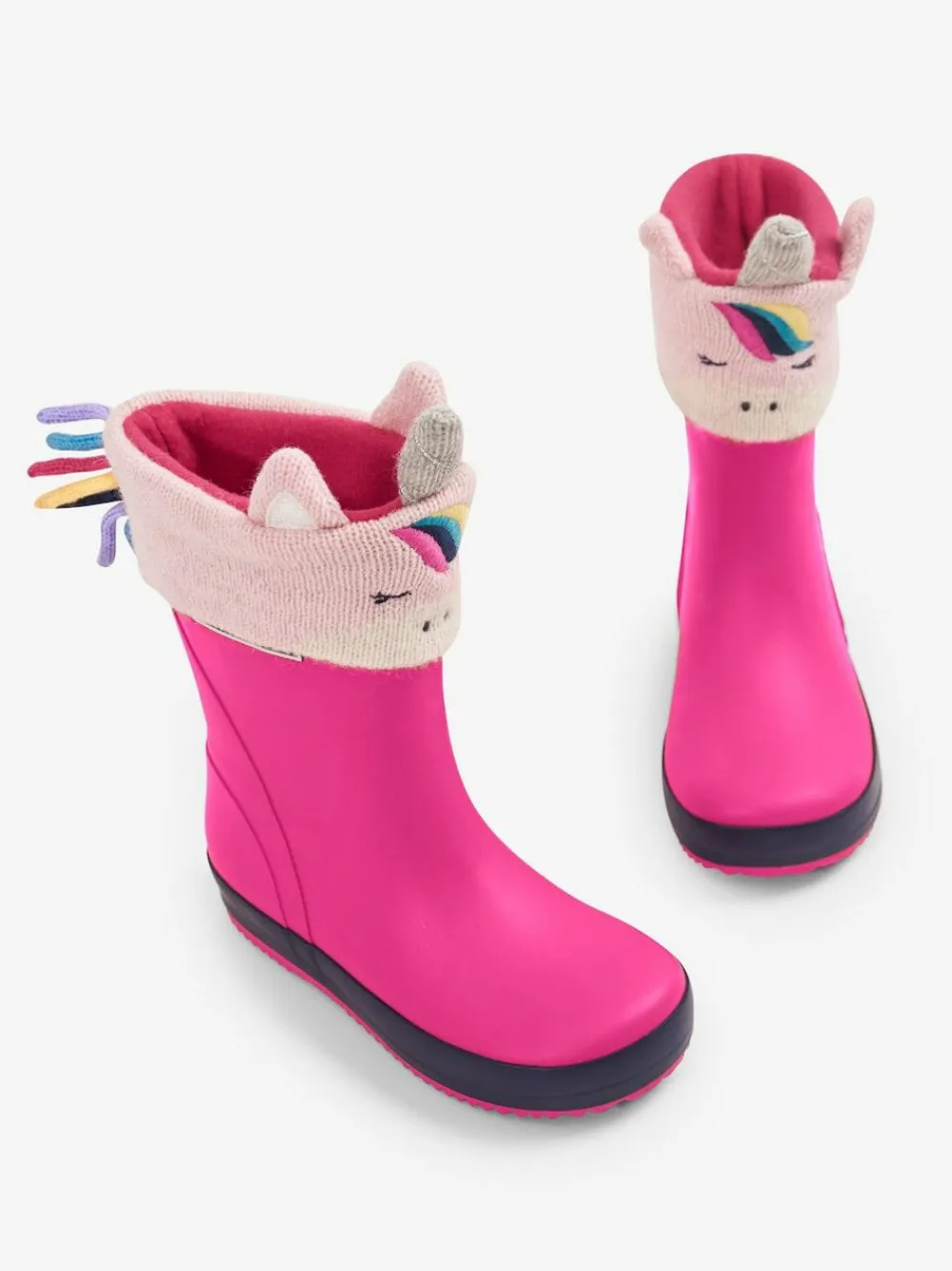 Jojo Maman Bébé Pink Unicorn Unicorn Welly Liners^BOY Socks