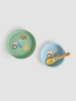 Jojo Maman Bébé Printed Silicone Mealtime Set^ Dinner Sets & Pasta Bowls