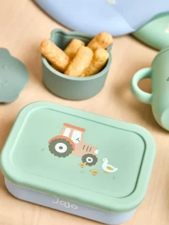 Jojo Maman Bébé Printed Square Silicone Lunch Box^ Branded Kitchenware