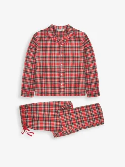 Jojo Maman Bébé Red Men's Tartan Pyjama Set^ Pyjamas