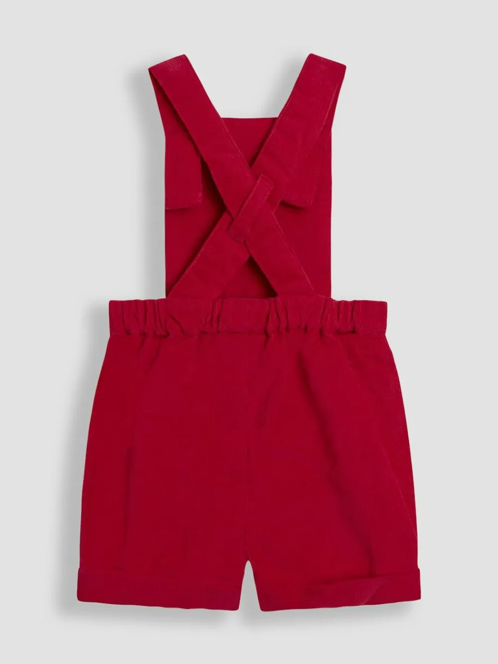 Jojo Maman Bébé Red 2-Piece Smocked Dungarees & Bodysuit Set