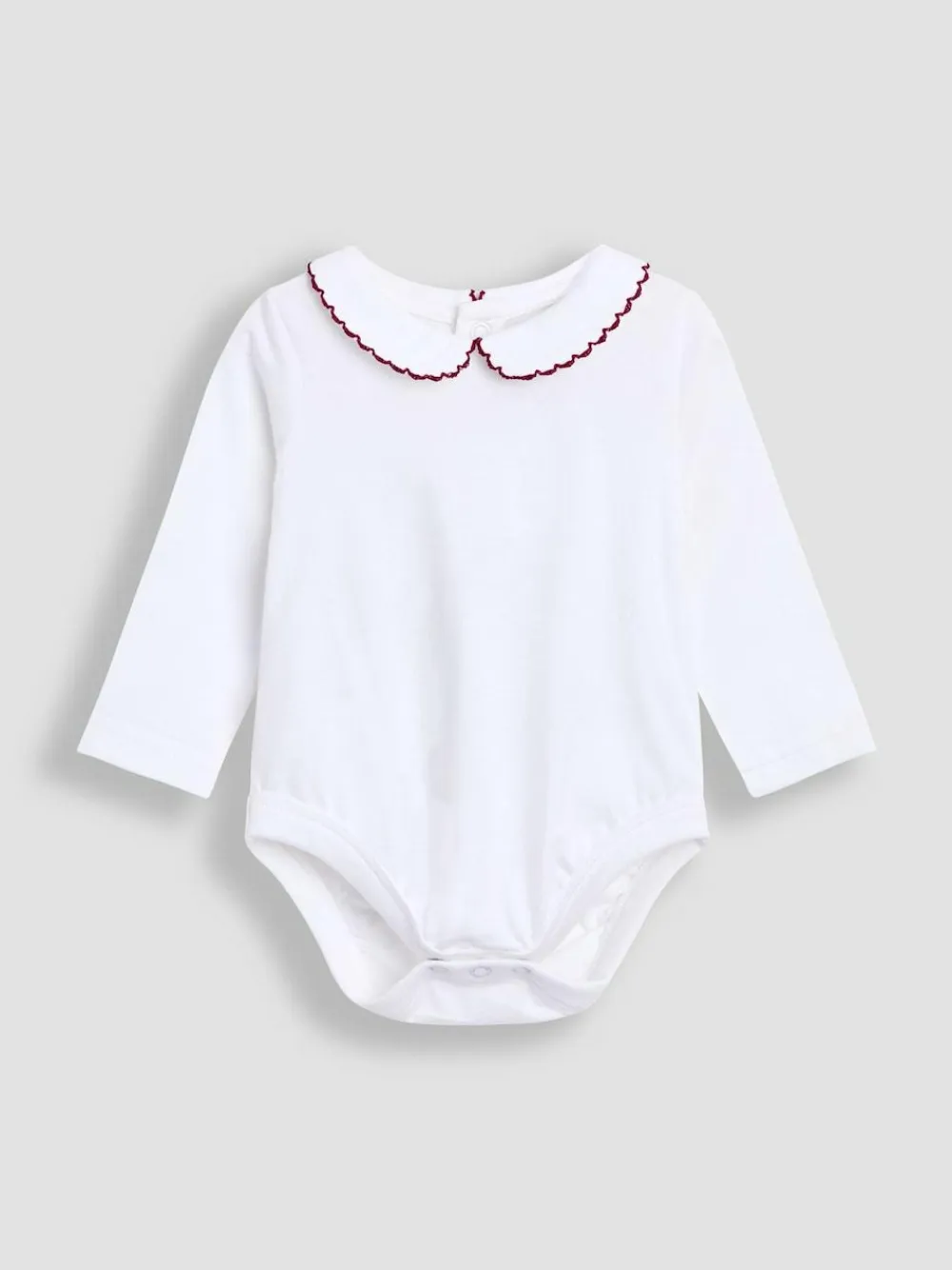 Jojo Maman Bébé Red 2-Piece Smocked Dungarees & Bodysuit Set