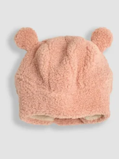 Jojo Maman Bébé Rose Pink Cosy Borg Hat^ Hats & Scratch Mitts|Hats, Gloves & Scarves