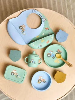 New Jojo Maman Bébé Set of 3 Bear Silicone Snack Pots