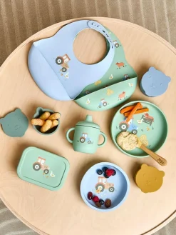New Jojo Maman Bébé Set of 3 Bear Silicone Snack Pots
