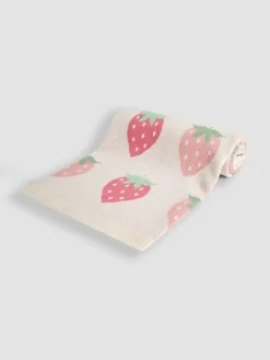 Jojo Maman Bébé Strawberry FairIsle Shawl^ Nursery Bedding