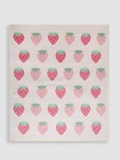 Jojo Maman Bébé Strawberry FairIsle Shawl^ Nursery Bedding