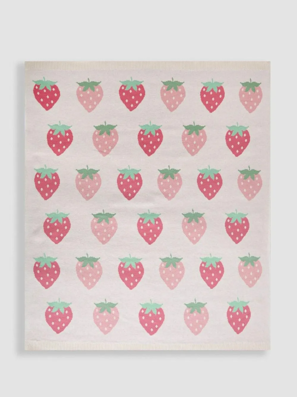 Jojo Maman Bébé Strawberry FairIsle Shawl^ Nursery Bedding
