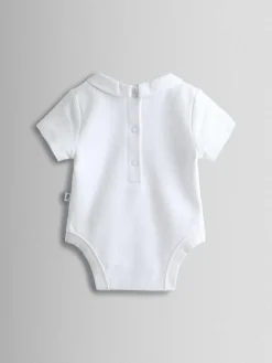 Discount Jojo Maman Bébé White Boat Embroidered Collar Body