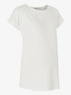 Outlet Jojo Maman Bébé White Boyfriend Maternity Cotton T-Shirt