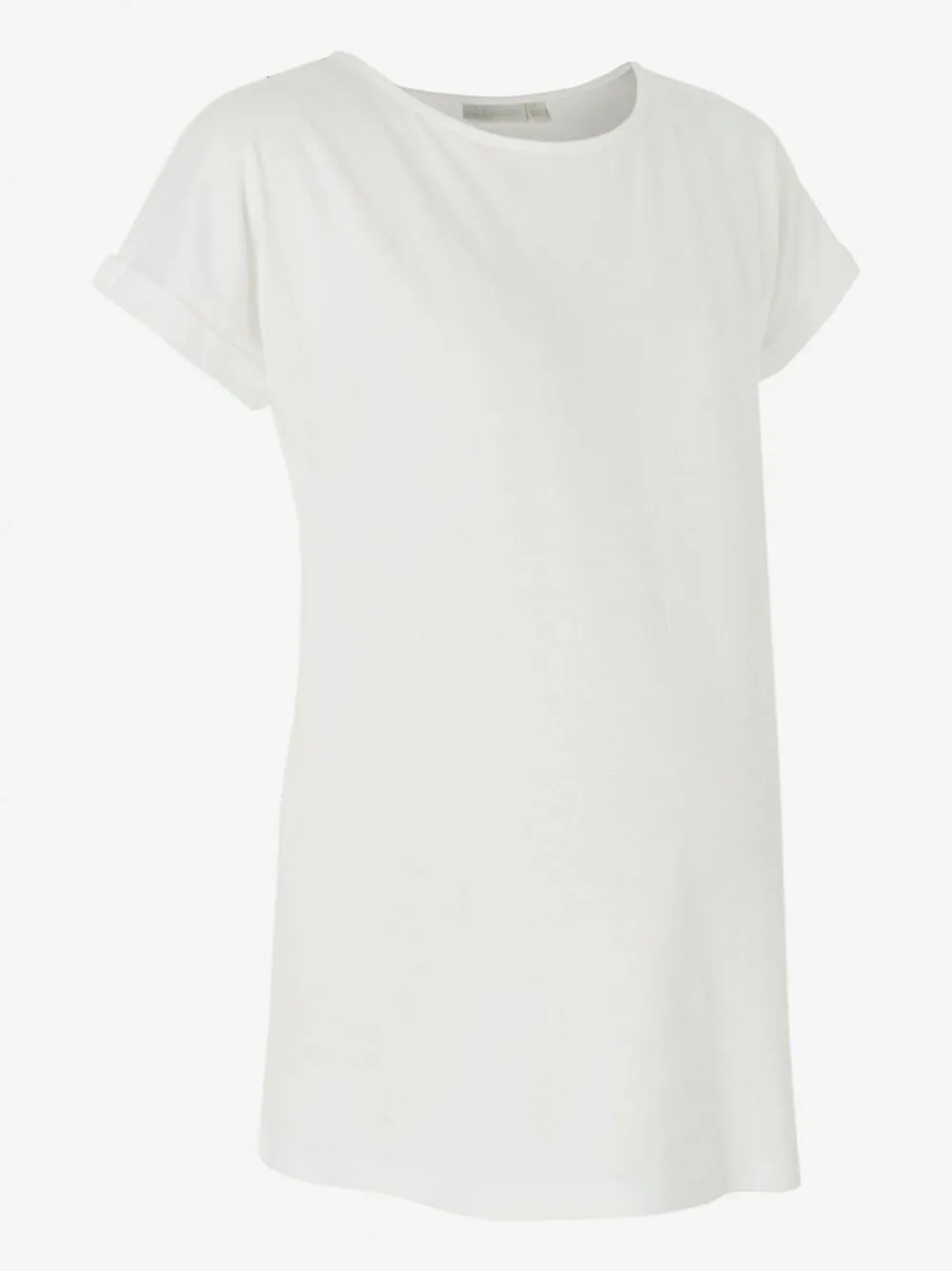 Outlet Jojo Maman Bébé White Boyfriend Maternity Cotton T-Shirt