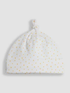 Jojo Maman Bébé White Welcome Little One Hat^BOY Unisex|Newborn Accessories