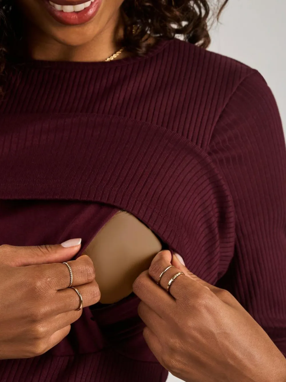 Jojo Maman Bébé Ribbed Mini Maternity & Nursing Dress^Women Dresses