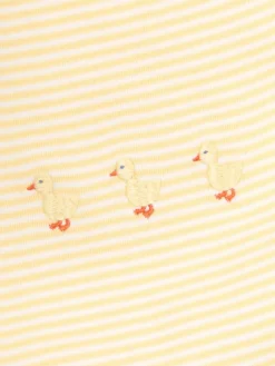 Online Jojo Maman Bébé Cotton Embroidered Baby Bib Yellow