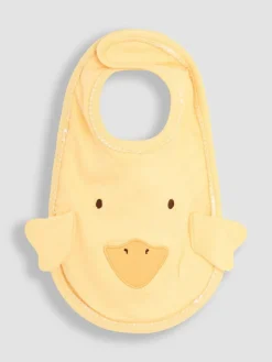 Jojo Maman Bébé Yellow Cotton Character Baby Bib^ Bibs