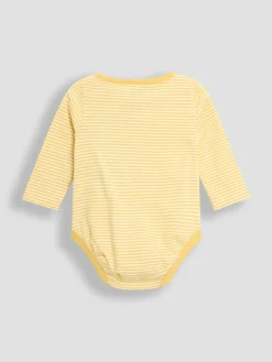 Sale Jojo Maman Bébé Yellow Footed Dungarees Set 3 Piece