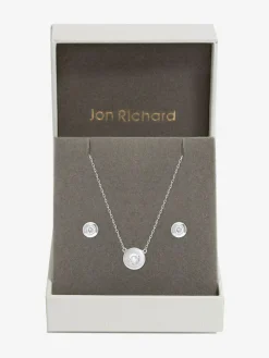 Jon Richard Silver Crystal Besel Gift Box^Women Jewellery