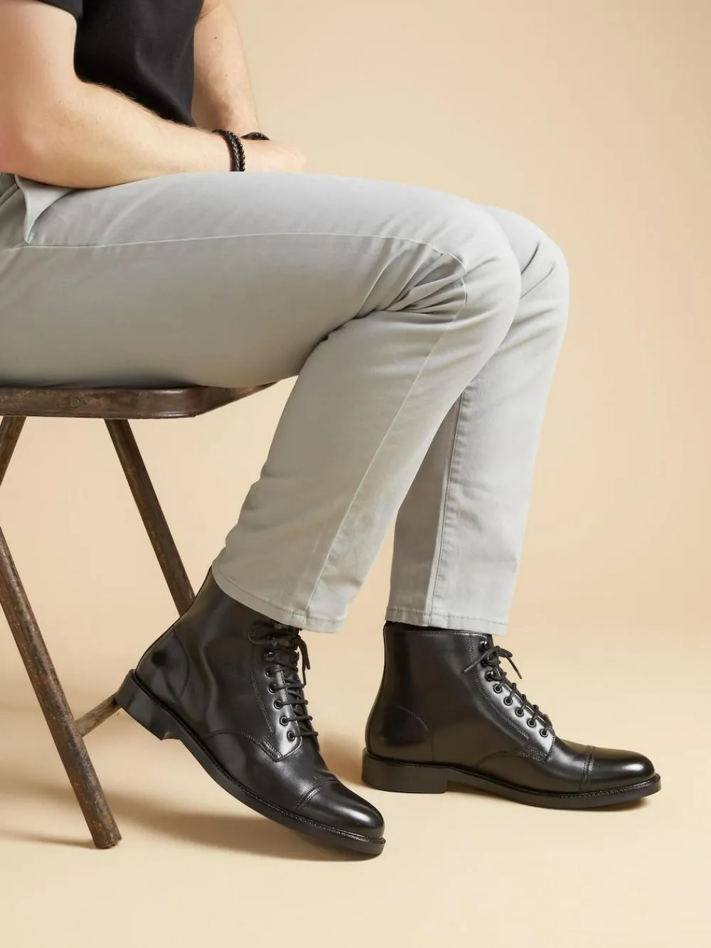 Jones Bootmaker Finch Leather Lace-Up Boots^ Boots|Boots