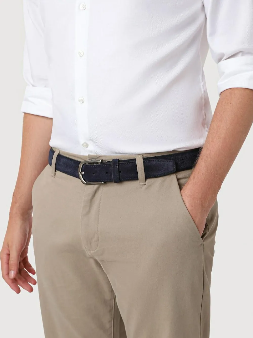 Hot Jones Bootmaker Unison Leather Belt Blue