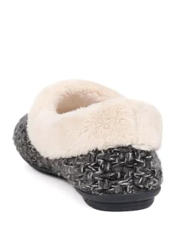 Clearance Jones Bootmaker Faux-Fur-Lined Slippers Grey