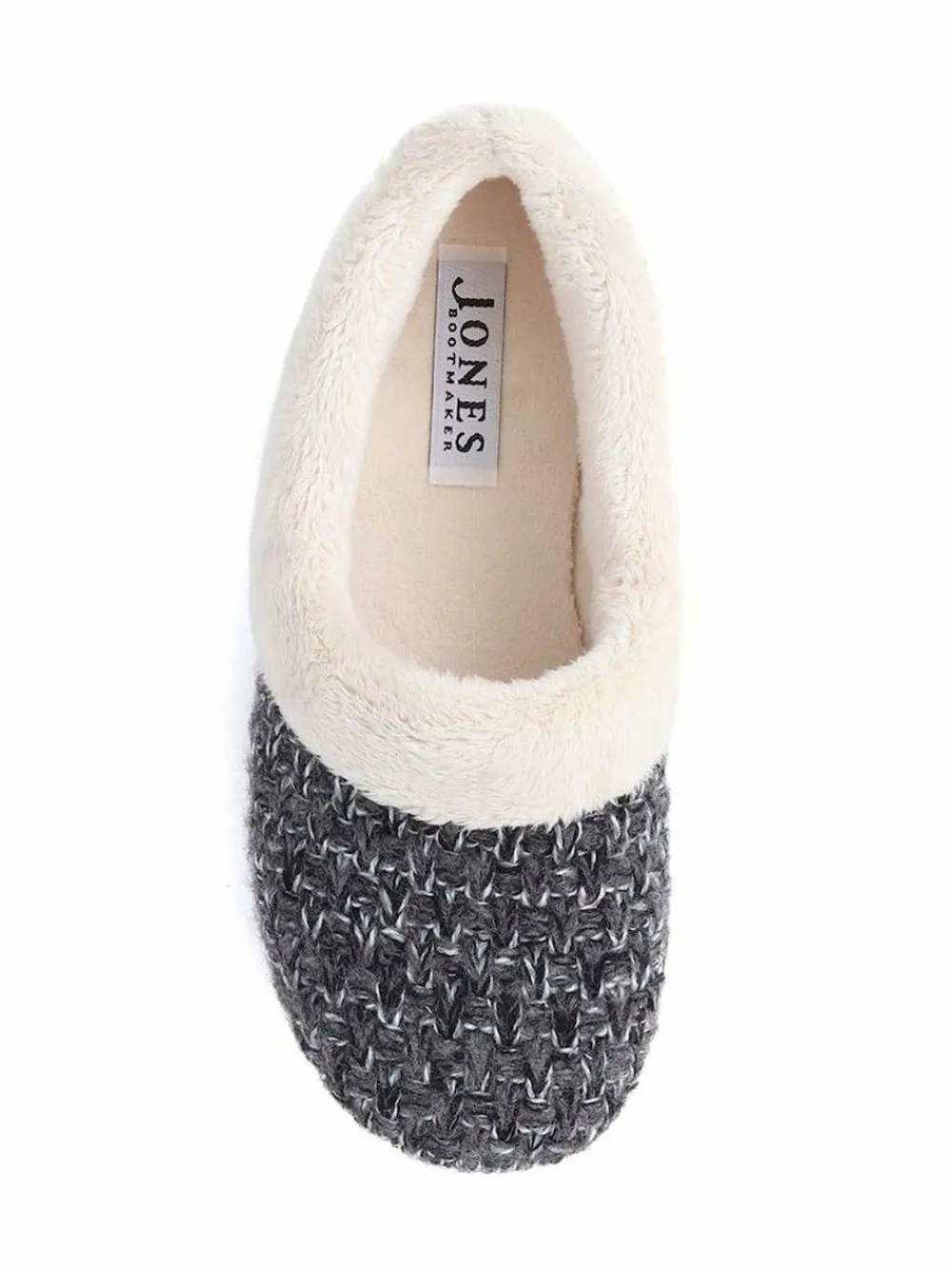 Clearance Jones Bootmaker Faux-Fur-Lined Slippers Grey