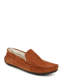 Discount Jones Bootmaker Zain Suede Slippers Tan