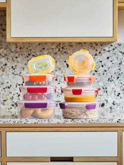 Joseph Joseph 8 Piece Multicolour Nest Lock Round & Rectangle Multi Containers sets