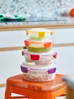 Joseph Joseph 4 Piece Multicolour Multisize Nest Lock Round Containers Set^ Storage & Organisation