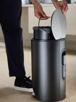 Best Joseph Joseph Black Arc 10-Litre Slimline Pedal Bin With Liner Pocket