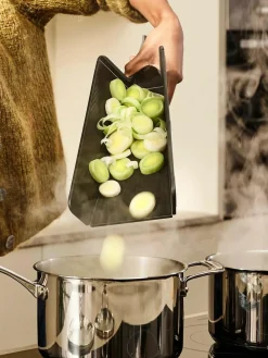 Joseph Joseph Black Chop2Pot Plus Folding Chopping Board (Large)^ Branded Kitchenware