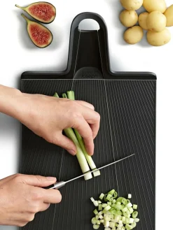 Joseph Joseph Black Chop2Pot Plus Folding Chopping Board (Large)^ Branded Kitchenware