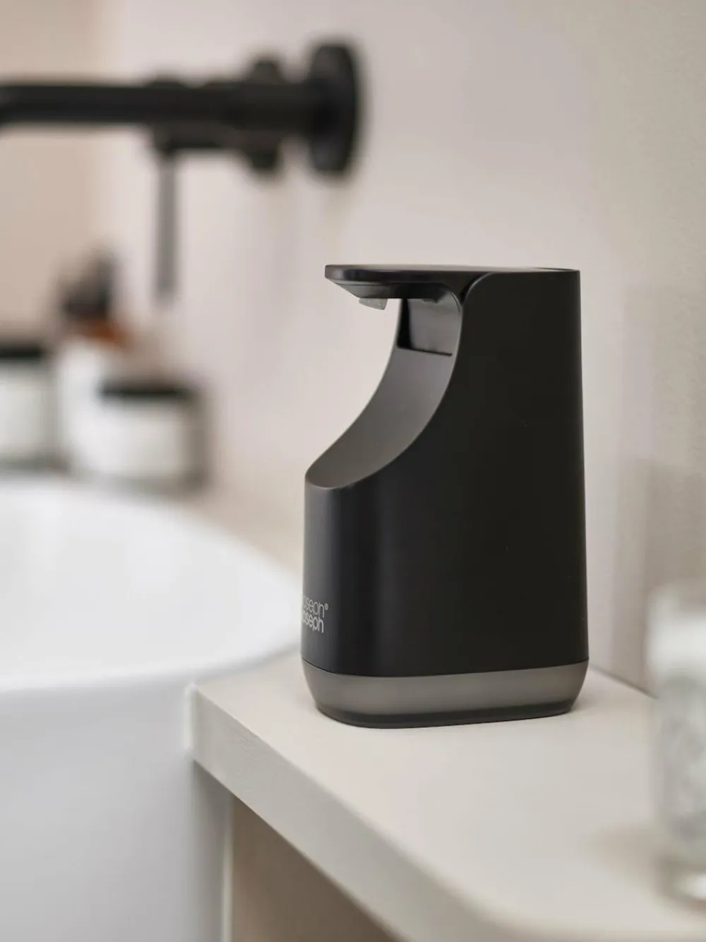 Joseph Joseph Black Slim Compact Soap Pump^ Bathroom Accessories